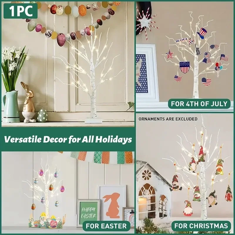 LEDS Birch Tree Light USB Battery Power Twinkling Tree Fairy Tree Lamp For Party Bedroom Outdoor Decoration