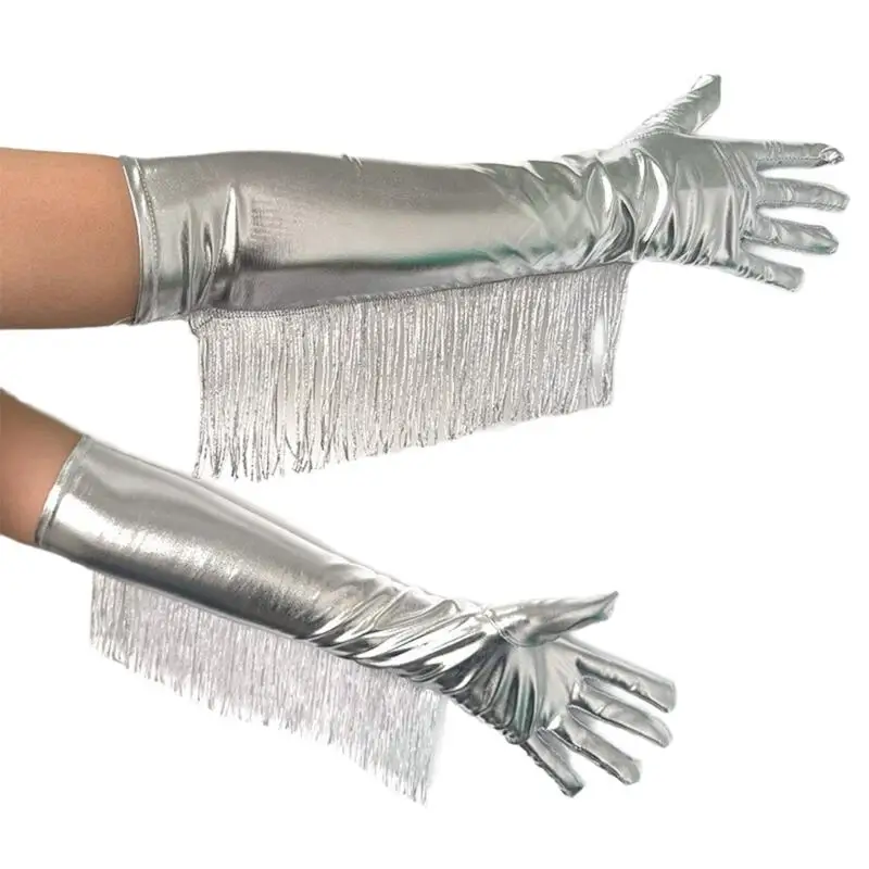 652f-luxurious-evening-gloves-metallic-finish-arm-coverage-handwear-for-women-dancing-party-music-festival-formal-event