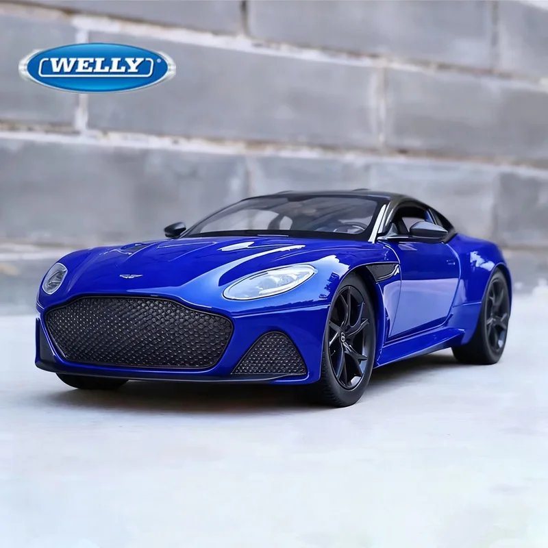 

WELLY 1:24 Aston Martin DBS Superlaggera Alloy Sports Car Model Diecast Metal Racing Car Vehicles Model Simulation Kids Toy Gift