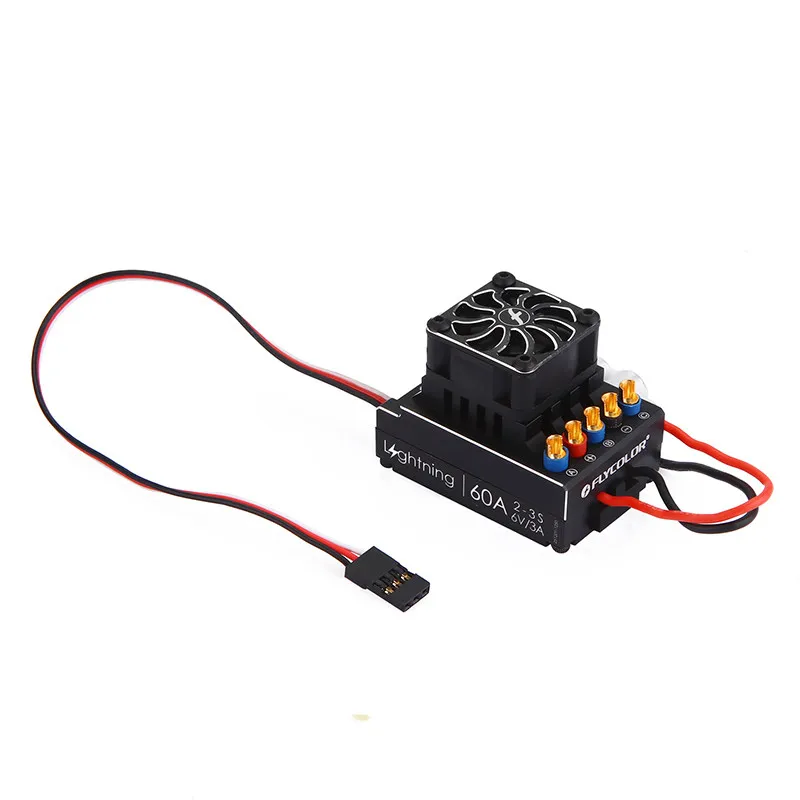 FLYCOLOR Feiying Jiale Sensored & Sensorless Brushless 60A, 80A Racing ESC for RC Cars