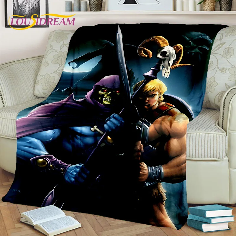 

Cartoon He Man Masters of Universe Blanket,Soft Throw Blanket for Home Bedroom Bed Sofa Picnic Travel Office Cover Blanket Kids