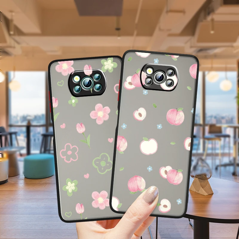 

Nature Cartoon Fashion Cute Frosted Translucent For Xiaomi Mi Poco X5 X4 X3 M6 M5S M5 M4 M3 F5 F4 F3 F6 Pro 5G Back Phone Case