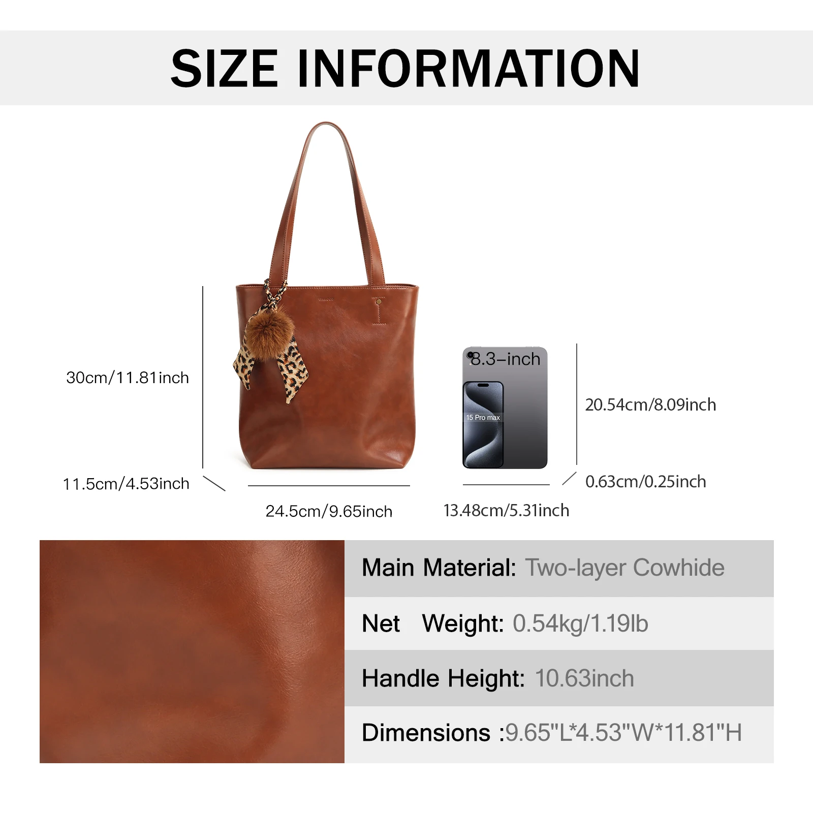 ITAMOOD Small Tote Bag Multifunctional Bucket Bag Retro Luxury Handbag Fashionable Shoulder Bag with Cute Pendant Decoration