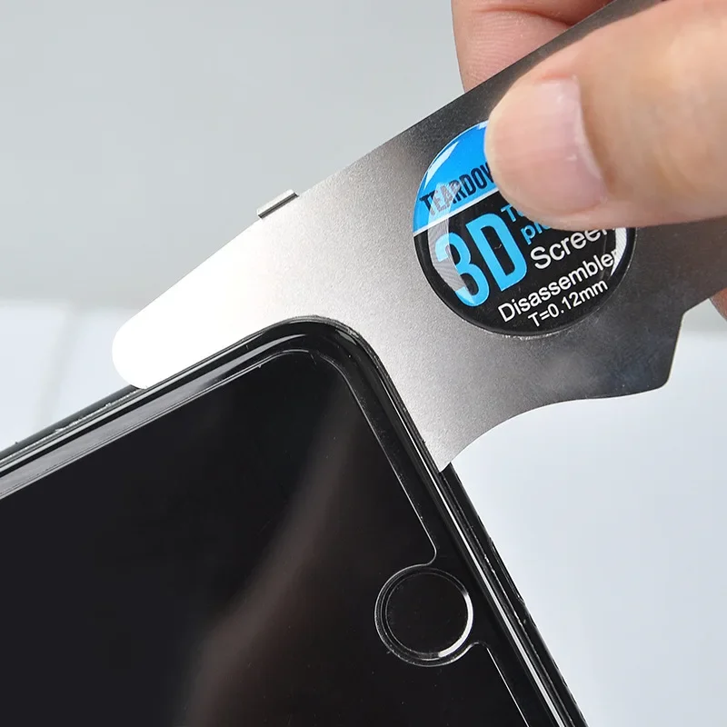 

TE-024 3D Mobile Phone Disassembly Piece Ultra-Thin Stainless Steel Card Mobile Phone LCD Screen Spudger Opening Pry Card
