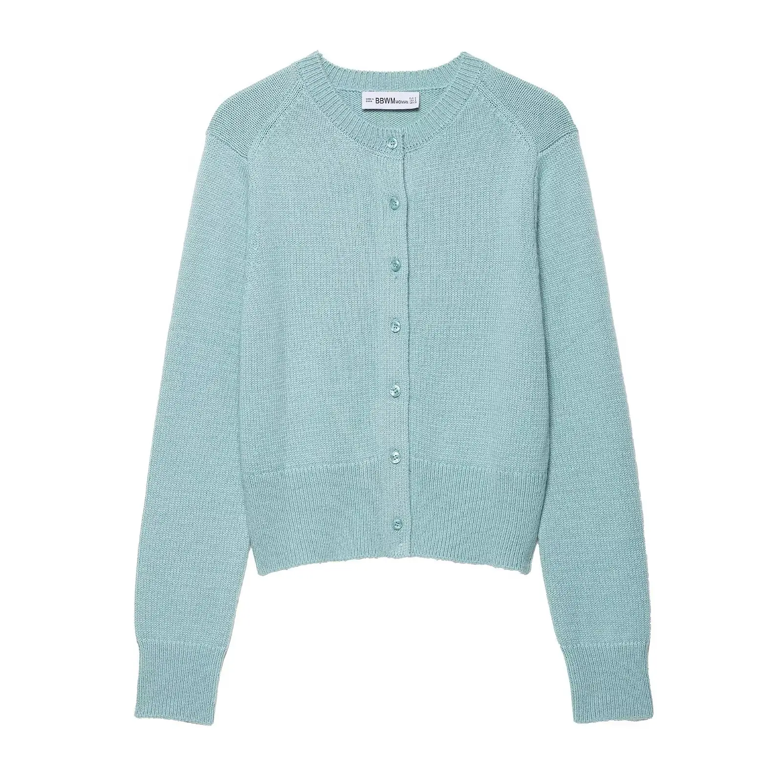 

Spring And Autumn New Brand Hot Women's Cardigan Round Neck Winter Cardigan Buttons Fashionable Personality Casual and versatile