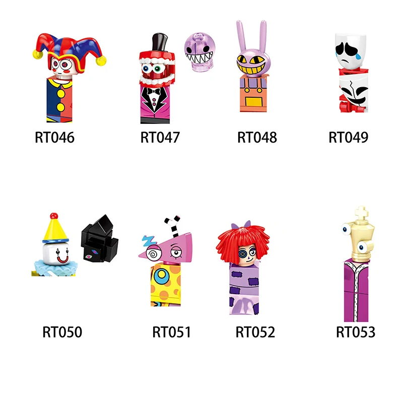 Mini Figuras de Ação Mágicas para Crianças, Incrível Circo Digital, Compatível Montar Tijolos, Blocos de Construção, Presente Brinquedos, TP1015 R046