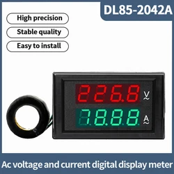 DL85-2042A AC Voltage and Current Meter 220V 450V 100A 200A Digital Display Double Display High Precision Tester