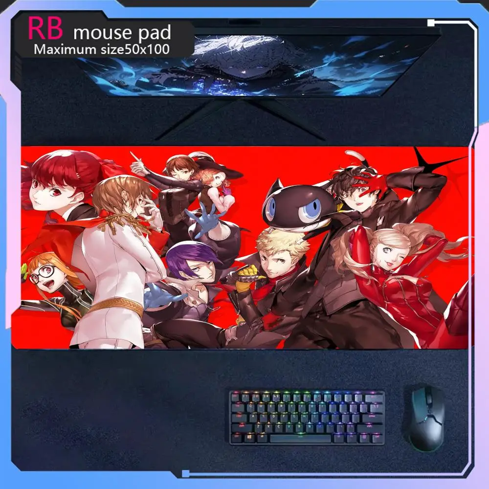 MousePad persona 5 P5 Mouse Pad stampa ad alta definizione anime grande gioco mouse pad console di gioco azienda tastiera mouse pad