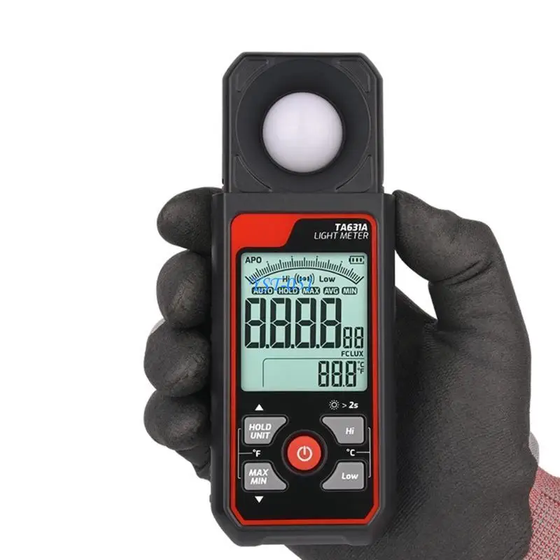 E15A ترقية ضوء متر التصوير Luxmeter الإضاءة المستخدم ودية ضوء متر البلاستيك لقياس الإضاءة #3