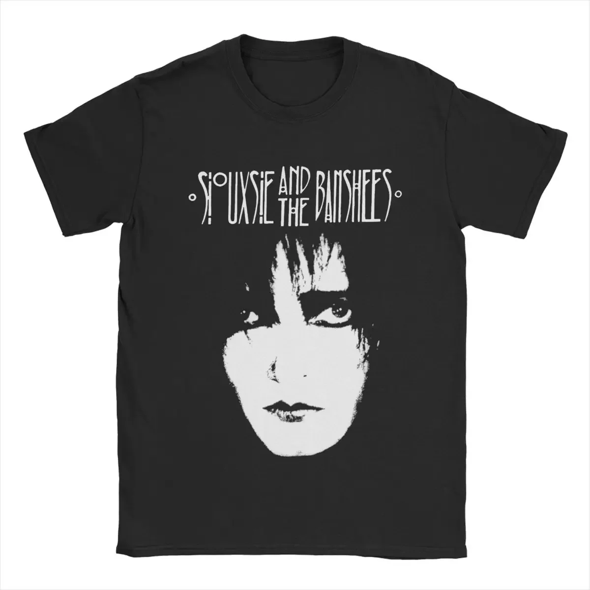 Men Siouxsie And The Banshees T Shirts Siouxsie Sioux Pure Cotton Tops Novelty Short Sleeve Crewneck Tees Summer T-Shirts