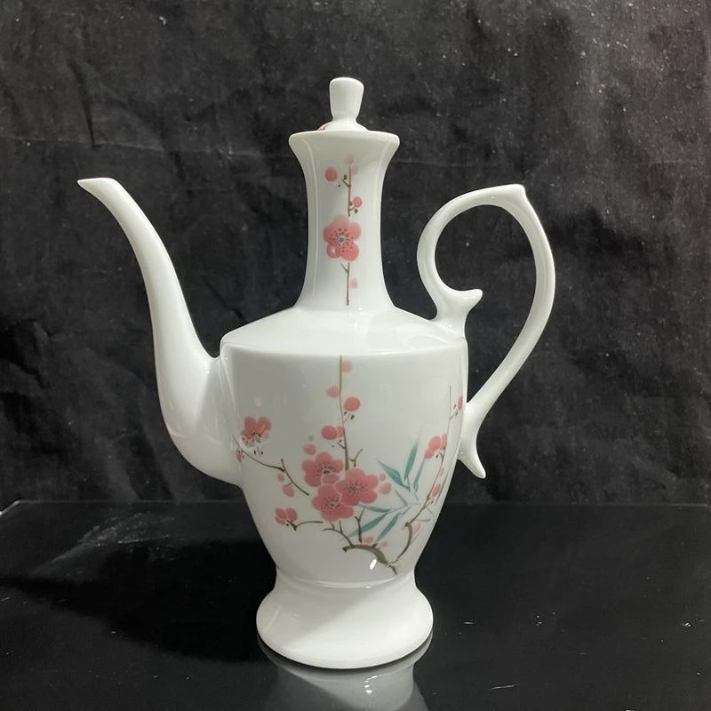 

Wine set hand-painted glaze boutique blue plum wine jug gifts porcelain gift collection