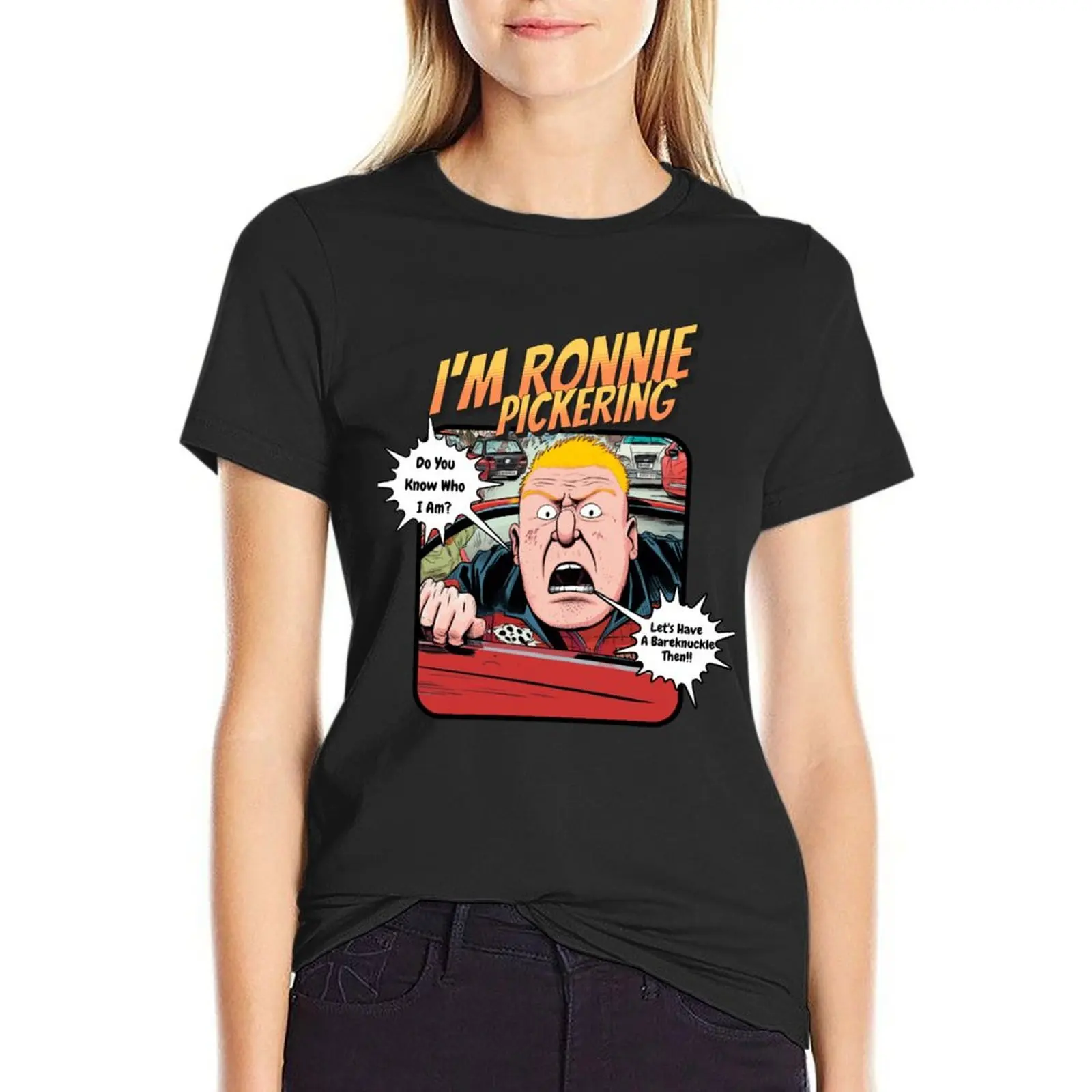 

I'm Ronnie Pickering T-Shirt plus sizes animal print shirt for girls kawaii clothes t-shirts for Women graphic tees funny
