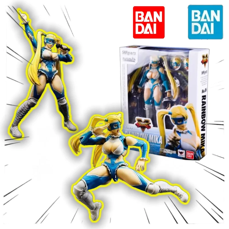 

【In Stock】Bandai SHF Street Fighter5 MIKA MIKA Action Figure Anime Model Toy Collection Gift Desktop Ornament