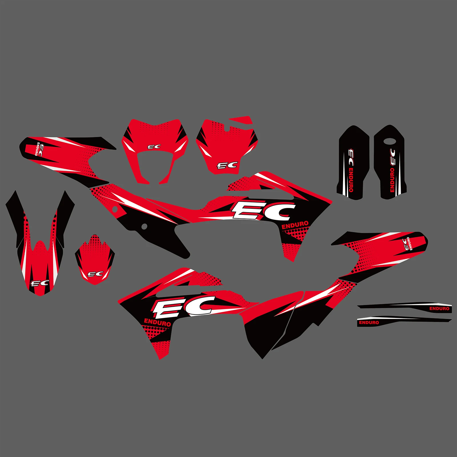 

NICECNC For GasGas 2021 2022 2023 EC 300 EC 250 EC 125 Enduro Motorcycle Graphics Background Decals Sticker Kit Customize