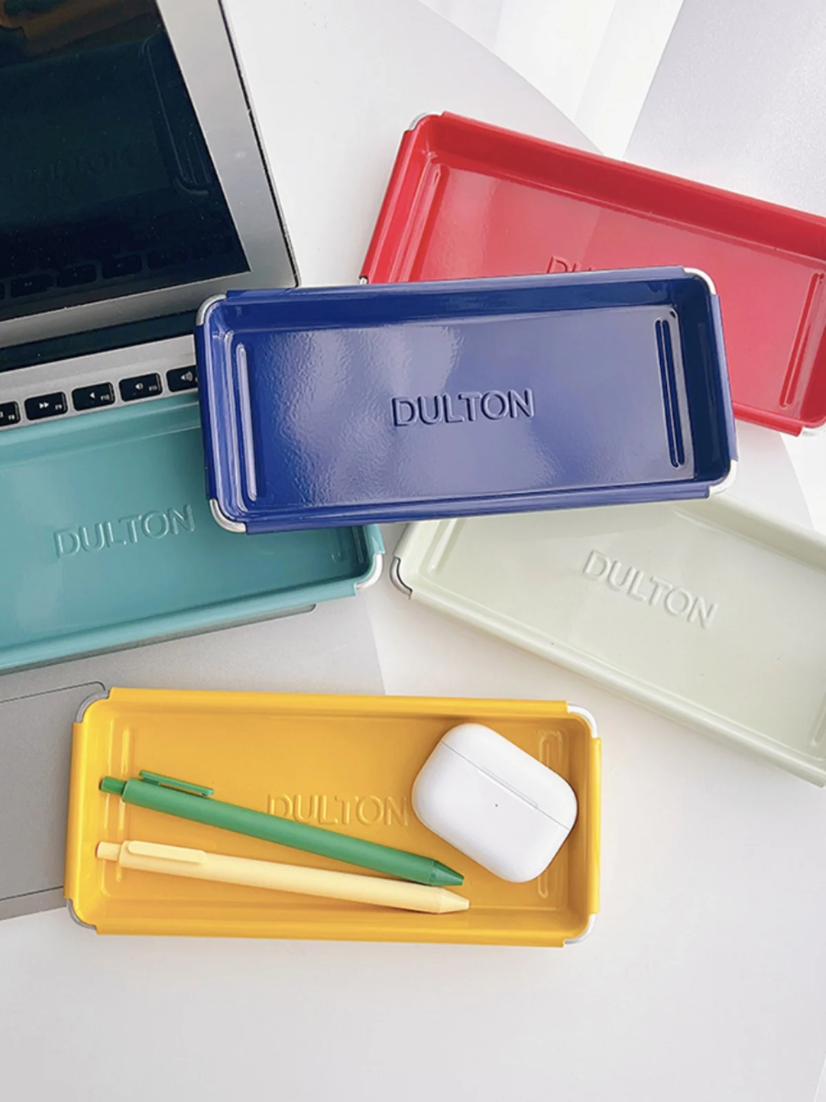 Japan Dulton Storage Tray Hallway Key Jewelry Metal Tray Retro Stationery Box Desktop Tool Sundries Tray