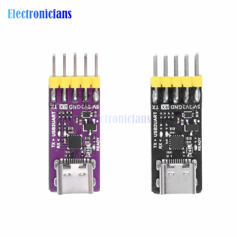 CH343 Module USB to TTL/UART USB to High-speed Asynchronous Serial Port Microcontroller Downloader Module TYPE-C USB Interface