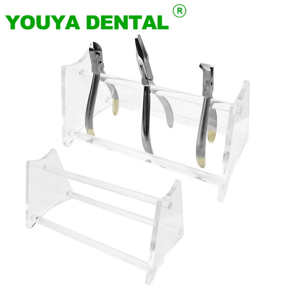 Dental Acrylic Box Orthodontic Pliers Holder Multi-Function Dentistry Surgical Forceps Scissors Instrument Dentist Lab Tools New