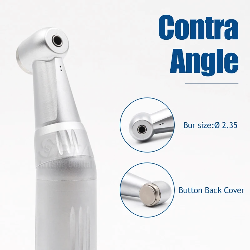 

Low Speed Air Turbine Contra Angle With Inner Water Spray Dental Handpiece Dentist Equipment Clinical Turbina