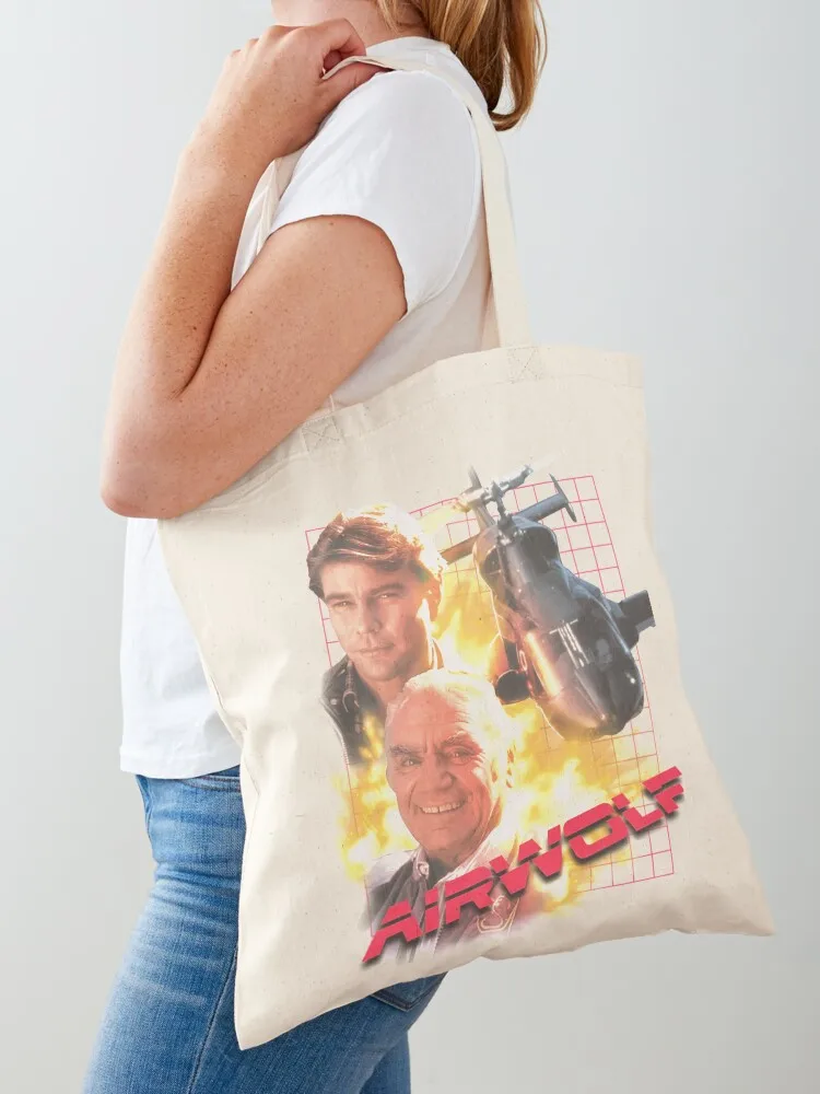 Airwolf Tote Bag free delivery bags Women's bag Fabric bag shopping bags foldable