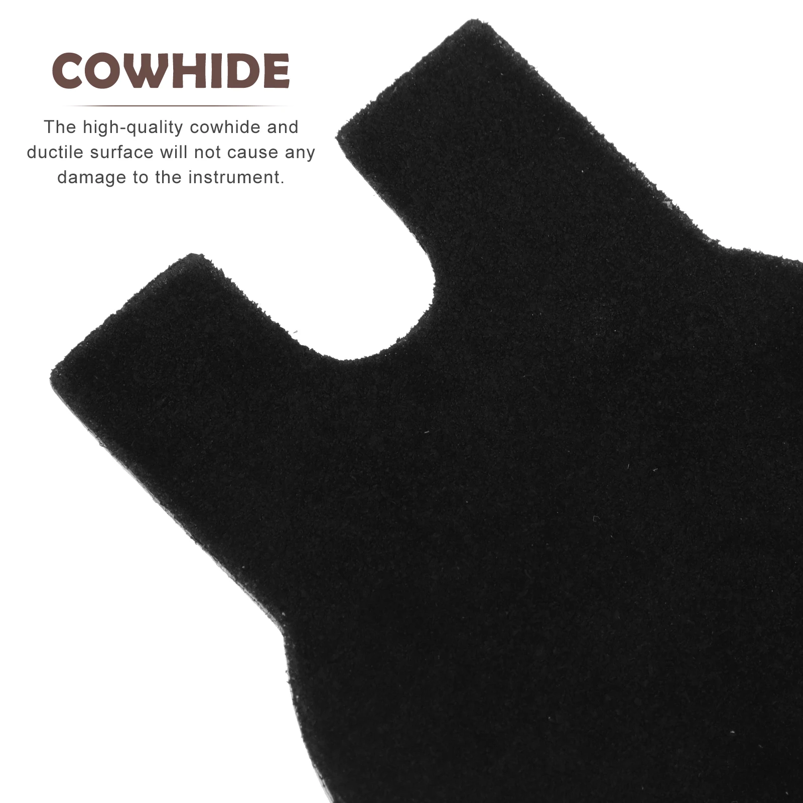 

Cowhide Anti Pad for Erhu Bottom Support Wear resistant Comfortable Lightweight Musical Instrument Accessory