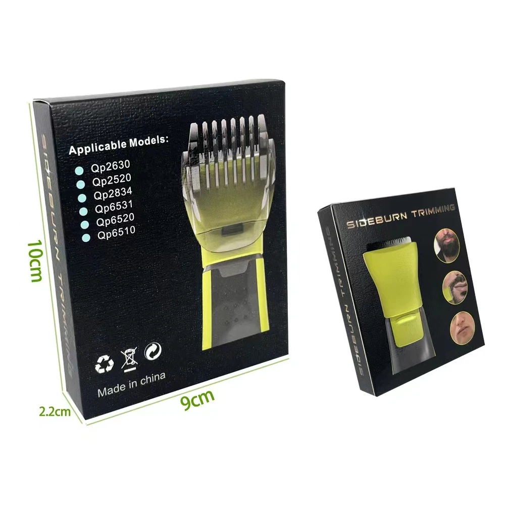 YUKU Sideburn Trimming Blades for Philips One Blade QP2520 QP2630 QP2834 QP6510 QP6520 QP6531 Hybrid Electric Beard Trimmer