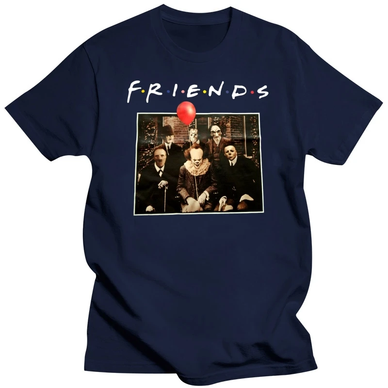 Horror Friends Pennywise Michael Myers Jason Voorhees Halloween Men T-Shirt For Youth Middle-Age Old Age Tee Shirt