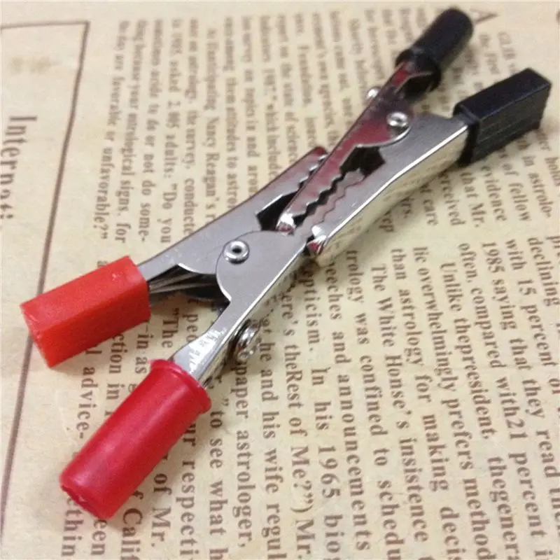 LLCS-100X 10A Handle Electrical Crocodile Alligator Clips