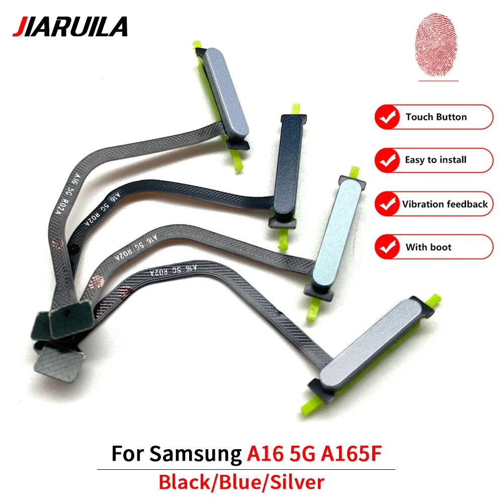 لسامسونج A06 A16 4G A26 5G A266B وظيفة التعرف على بصمات الأصابع الاستشعار الماسح الضوئي معرف اللمس موصل الطاقة زر المنزل فليكس