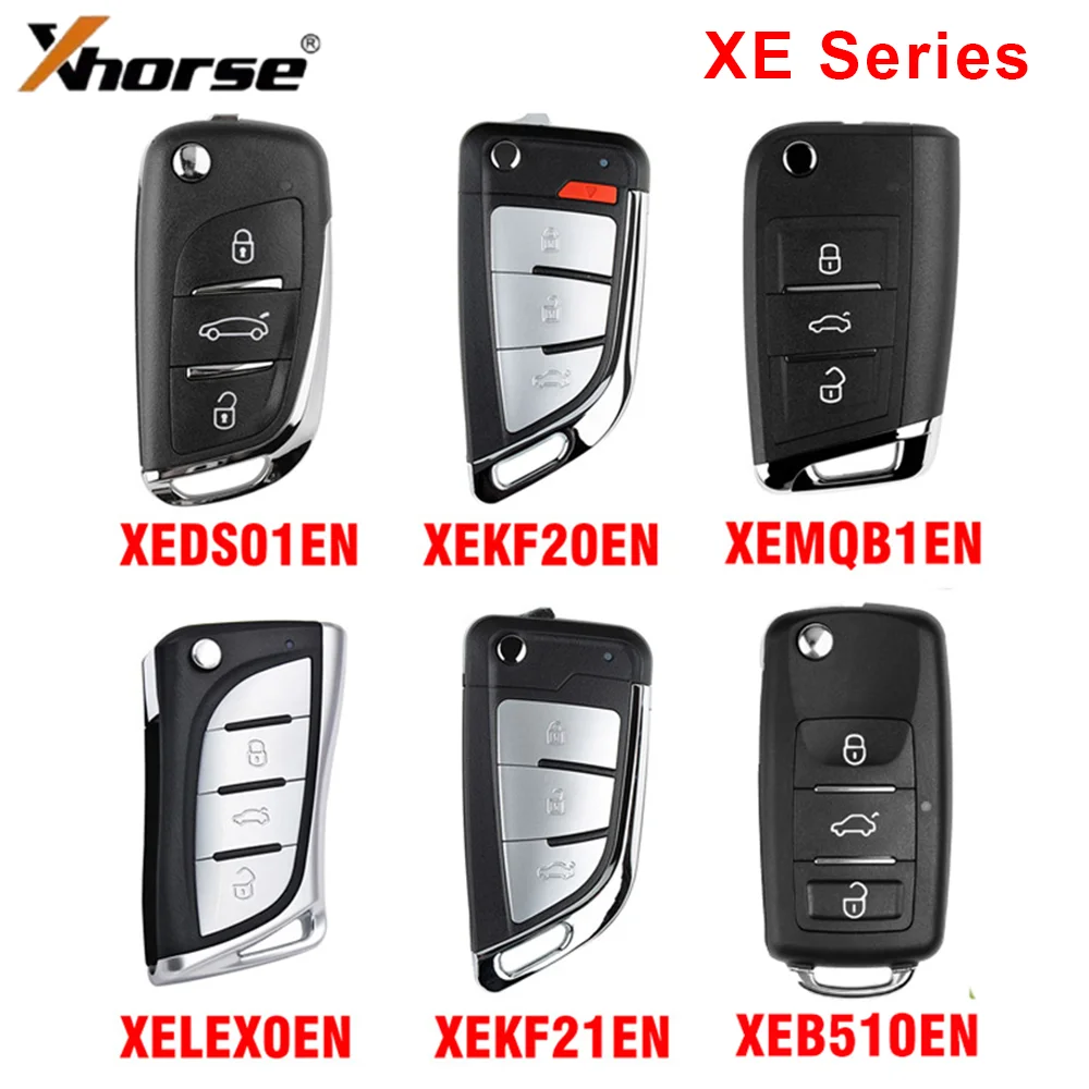 1PC XHORSE XE Series Remote Key With Super Chip XEKF20EN XEKF21EN XELEX0EN XEDS01EN XEMQB1EN XEB510EN Car Key For VVDI Key Tool