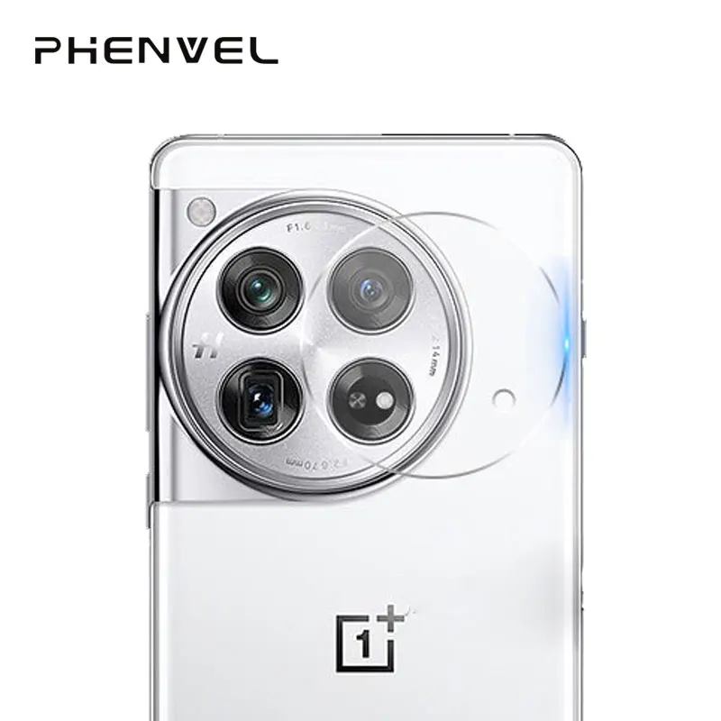 Phenvel Camera Lens Protector For Oneplus 12 Transparency Tempered Glass Camera Lens Cover for Oneplus 12 Scratch-Resistant