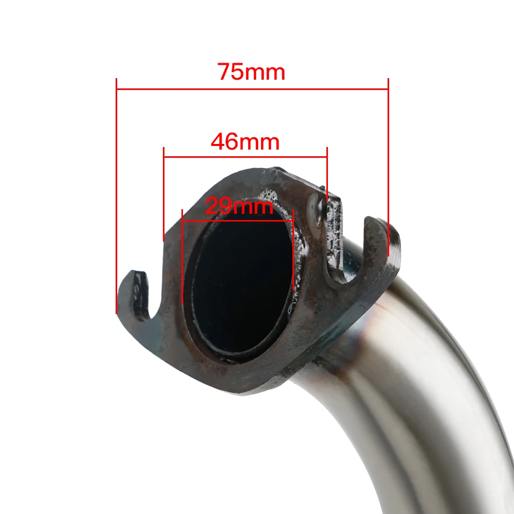 Scooter Exhaust Muffler Pipe For Honda DIO SA50 SR50 SK50 SYM DD50 Kymco ZX DJ Refined DIO -Elite 50cc 46mm~50mm big bore kit