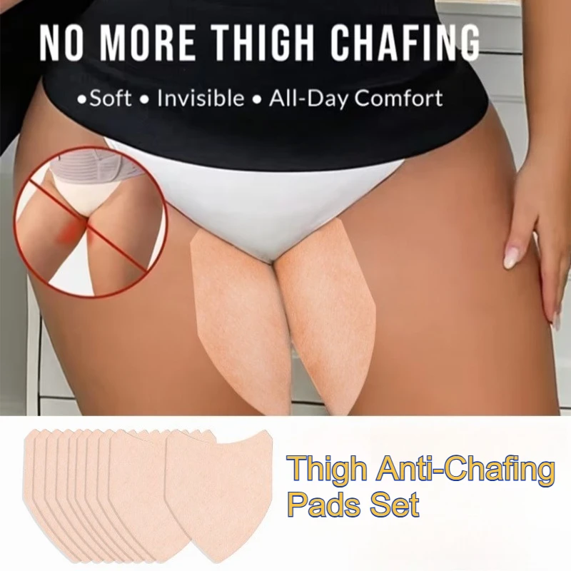 Disposable Thigh Anti Chafing Pads Self Adhesive Invisible Inner Thigh Protection Sticker for Running Walking Anti Rub Skin Care