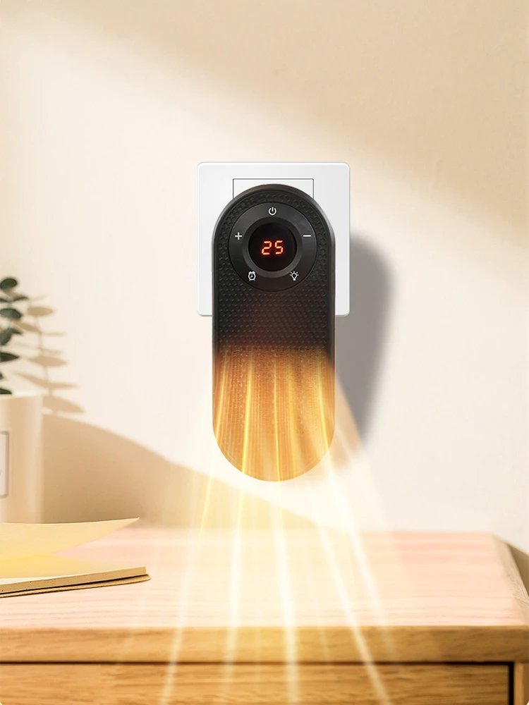 

Настенный обогреватель для защиты от перегрева, тихий обогреватель для стола, вращающийся на 180 градусов бытовой обогреватель для ванной комнаты на зиму в помещении