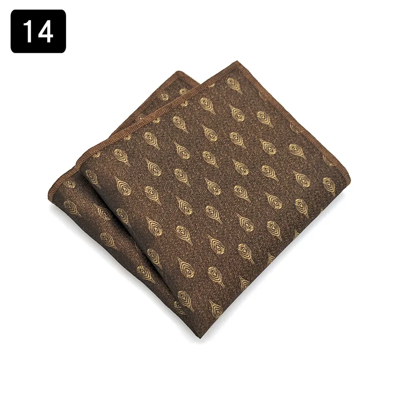 Sapu Tangan Pria Bergaris Kotak-kotak Geometri Paisley Sapu Tangan Bisnis Handuk Dada Persegi Saku 24*24CM