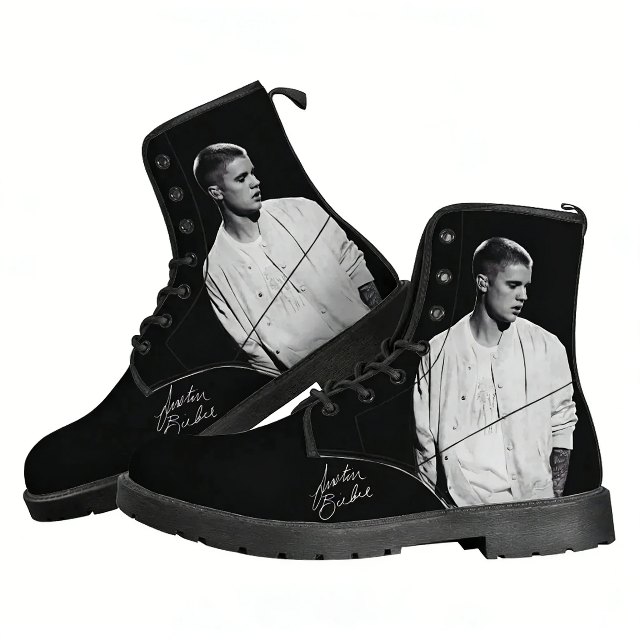 

Ботинки Justin Bieber для мужчин, женщин и подростков, повседневные, легкие, высококачественные, с индивидуальным принтом на заказ