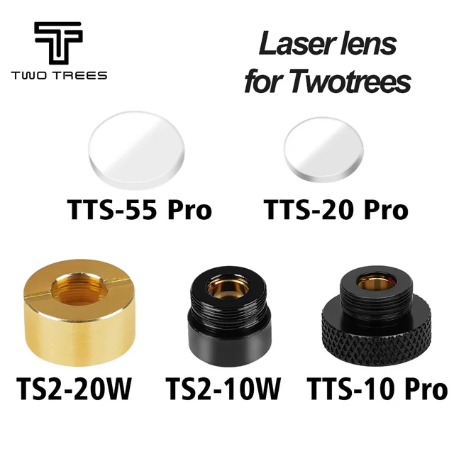 Soczewka grawerki laserowej Twotrees do TTS-55 PRO/TTS-10 PRO/TTS-20 PRO/TS2-10W/TS2-20W wymienne soczewki do grawerki laserowej