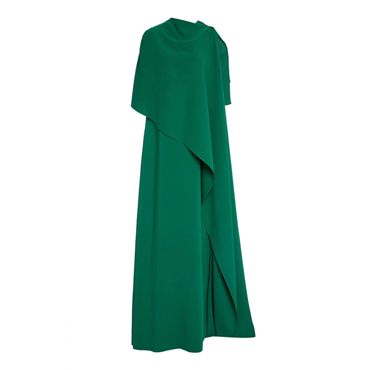 Yeezzi Zomer Vrouwelijke Jurk Traf Vintage Zwart Groen Losse Asymmetrische Urban Casual Effen Kleur Maxi Jurken Voor Vrouwen 2024 Nieuwe