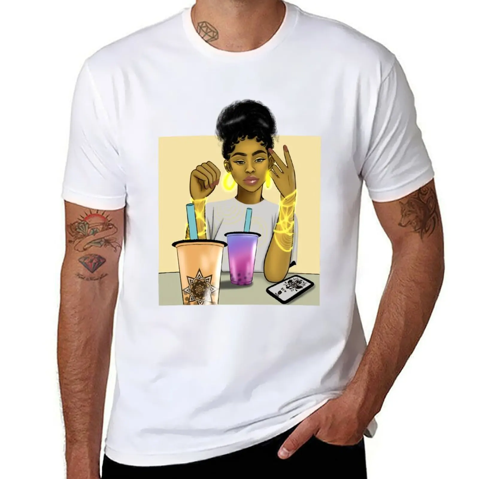 

Two Teas for me T-Shirt funny t shirts dark humor man t shirt cotton T-Shirt