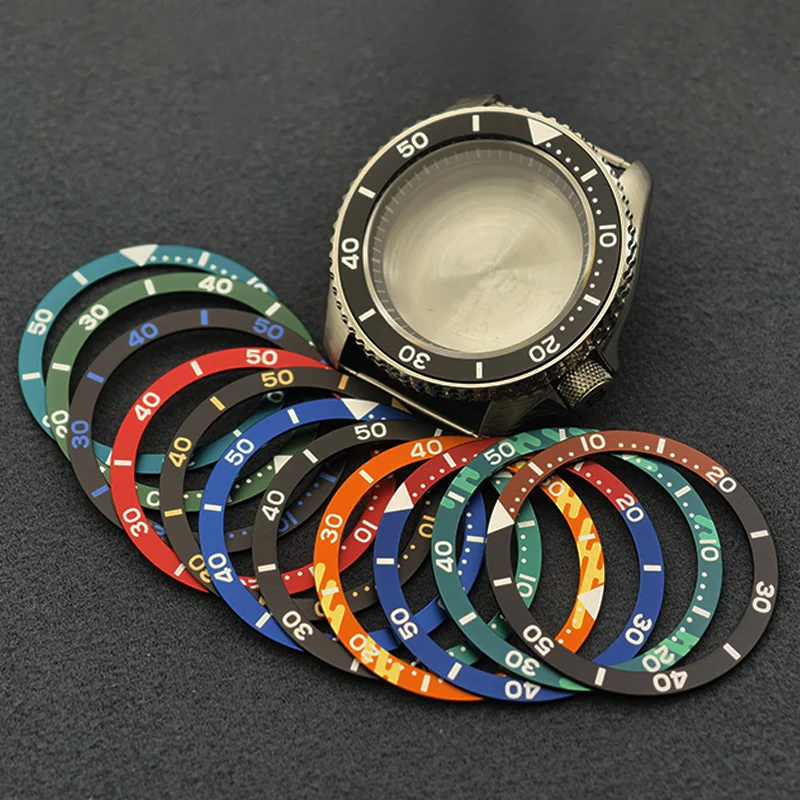 

42mm Silver SKX007 Watch Case Flat Sapphire Glass Fit For NH35 NH36 4R 6R 7S Movement 28.5mm Dial Men's Watch Case Parts Replace