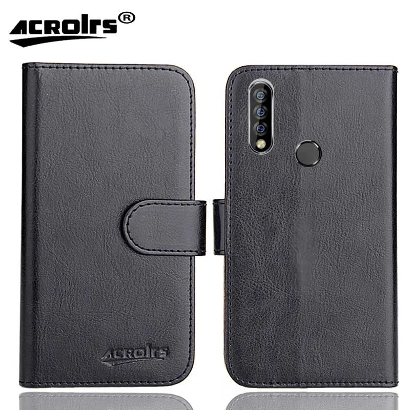 Oukitel C17 Pro Case 6 Colors Fashion Customize Flip Wallet Card Slots Squirrel Leather Protective Cover Phone