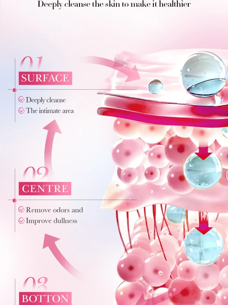 أنثى غسل الصابون يوني العناية المهبلية توازن درجة الحموضة إزالة الرائحة التنظيف العميق ترطيب سطع منتجات الأجزاء الخاصة #4