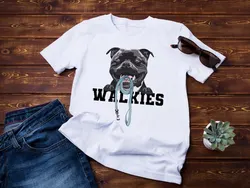 Staffordshire Bull Terrier shirt Staffie t tee Dog shirts Lover s Dad Mom Mens long or short sleeves