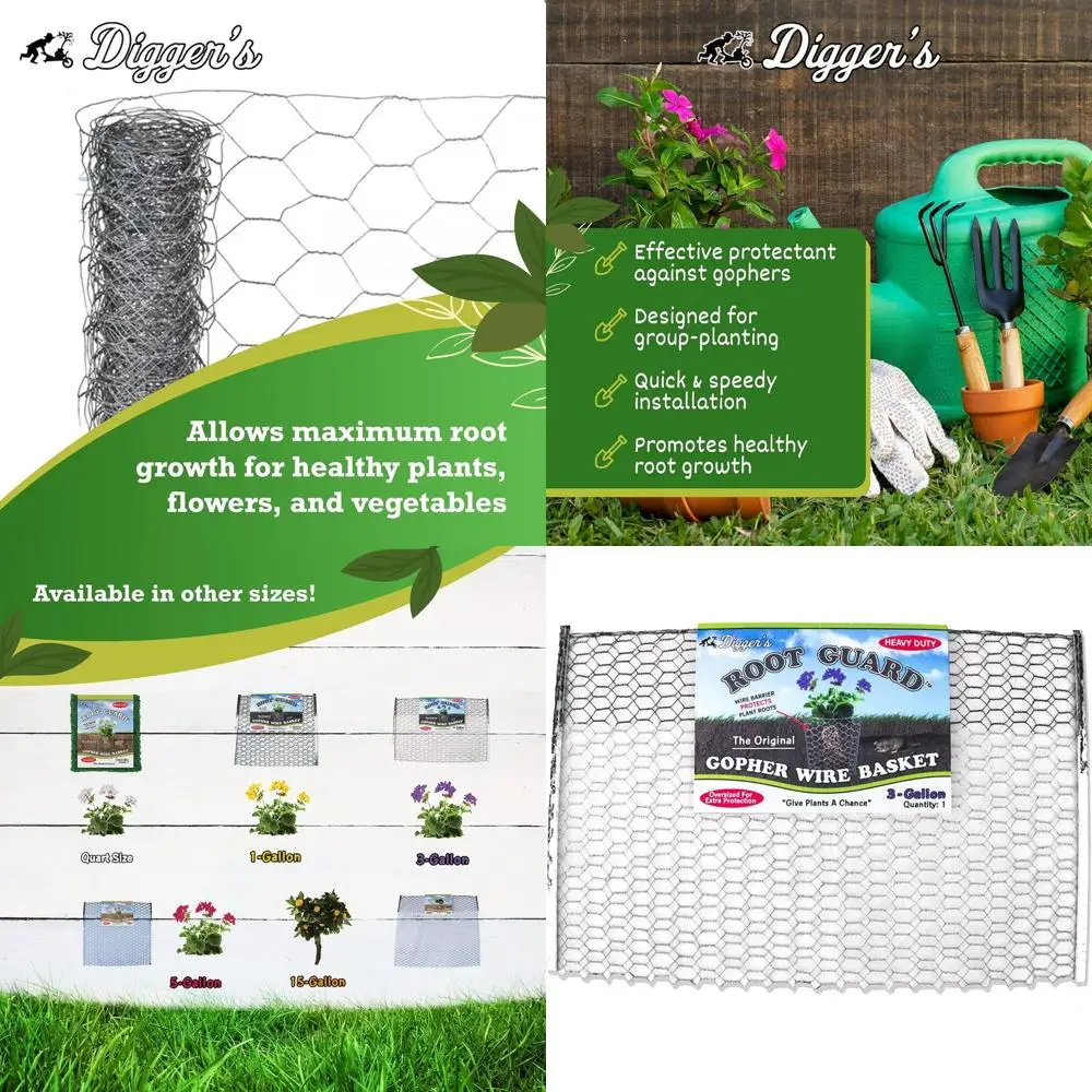 

3-Gallon Digger's RootGuard Heavy-Duty Gopher Wire Baskets (12 Pack)