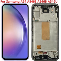 For Samsung A54 LCD Screen AMOLED Display With Frame 6.4