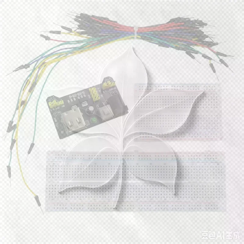 MB-102 Breadboard Set with Jumper Wires Power Module DC Adapter for College Electronic Experiment Circuit Testing