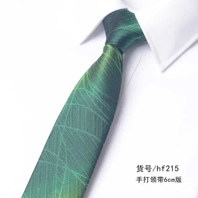 

High Quality Starry Sky Green College Style Men's 6CM Tie Business Shirt Accessories Fashionable Professional Hand Knot Necktie