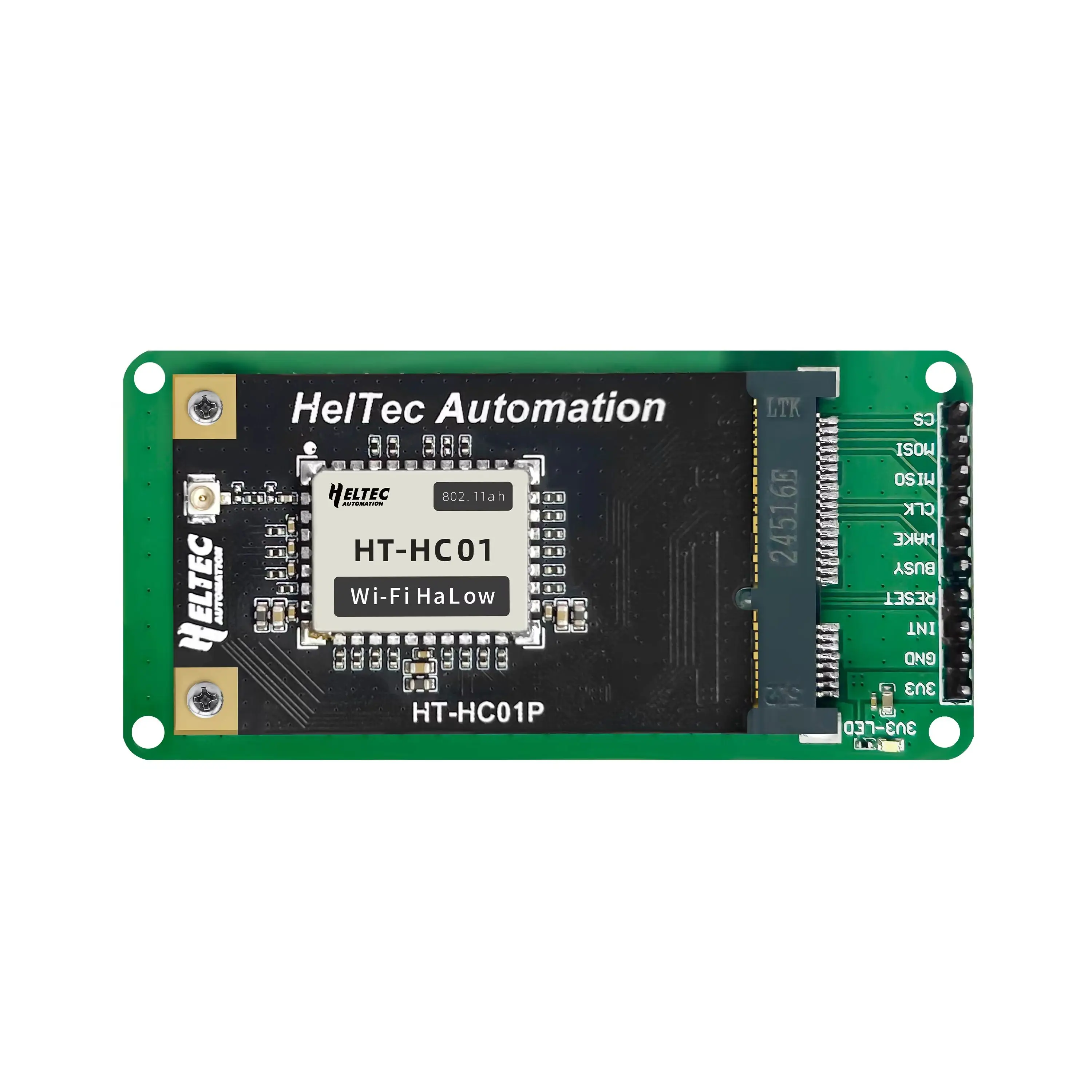 Heltec HT-HC01P WiFi HaLow โมดูลอินเทอร์เฟซ Mini PCIe และบอร์ดดีบักเหมาะสําหรับสถานการณ์ IoT ส่วนใหญ่