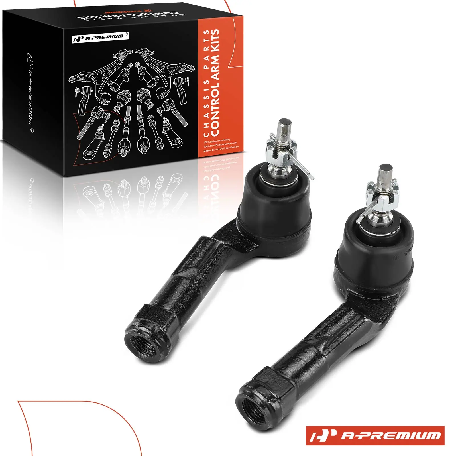 A-Premium 2x Front Outer Tie Rod End Kit for Hyundai Elantra 2017-2022 Kona 2018-2023 Venue 2020-2022 Kia Forte 2019-2023 Forte5