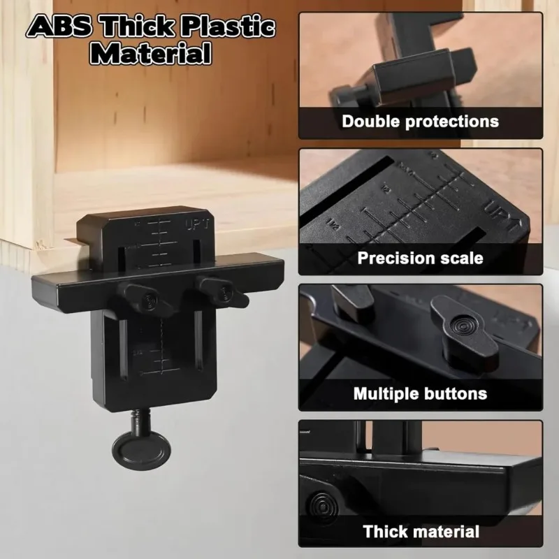 1Pc Cabinet Door Mounting Jig Cabinets Frame Clamp Multi Functional Woodworking Cabinet Door Installation Locator Tools