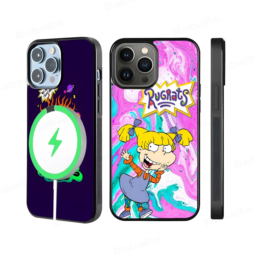 

Cartoon Funny R-Rugrats Phone Case Magnetic Case For IPhone 16 14 13 12 11 15 Pro Max Plus For Magsafe Wireless Charge Cover